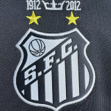 2012/2013 Santos FC Black Retro Soccer Jersey