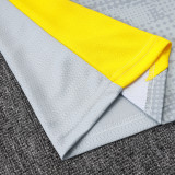 25/26 Dortmund Light Gray Inkjet Kids Half Pull Tracksuit#E25218  (半拉链)