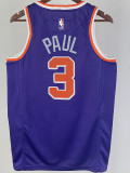 22/23 SUNS PAUL #3 Purple Top Quality Hot Pressing NBA Jersey