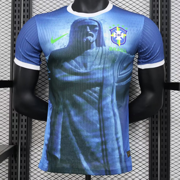 24/25 Brazil Royal Blue Special Edition Player Version Soccer Jersey