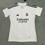 24/25 RMA  white Women Fans Soccer Jersey(女）
