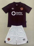 24/25 Heart of Midlothian Home Fans Soccer Jersey(成人套装）