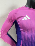 2024 Germany Away  Long Sleeve Player Version Soccer Jersey(长袖)