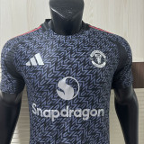 25/26  Man Utd  Special Edition Grey Black Player Version Soccer Jersey