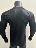 24/25 Man Utd Black Leisure Long Sleeve Player Version Retro Soccer Jersey