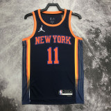 22/23 KNICKS BRUNSON #11 Black Top Quality Hot Pressing NBA Jersey (Trapeze Edition) 飞人版