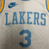 22/23 LAKERS DAVIS #3 White Top Quality Hot Pressing NBA Jersey (Retro Logo)