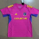 24/25 Colo-Colo Pink Goalkeeper Fans Soccer Jersey