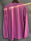 2011/2012 JUV Pink Retro Long Sleeve  Soccer Jersey