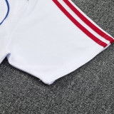 25/26  Bayern White  Training Short Suit (蓝红小边线）