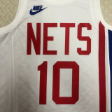 22/23 Nets SIMMONS #10 White Top Quality Hot Pressing NBA Jersey (Retro Logo)