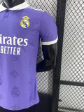 25/26 RMA  Purple Team Logo Player Version  Polo Shirts