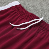 24/25  Bayern Bordeaux  Kids Half Pull Tracksuit  (童装、半拉链)