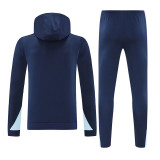 24/25 France Royal Blue Hooded  Tracksuit