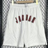 24/25 JOR White Grey Cotton shorts(005、前横大JOR标、全棉)