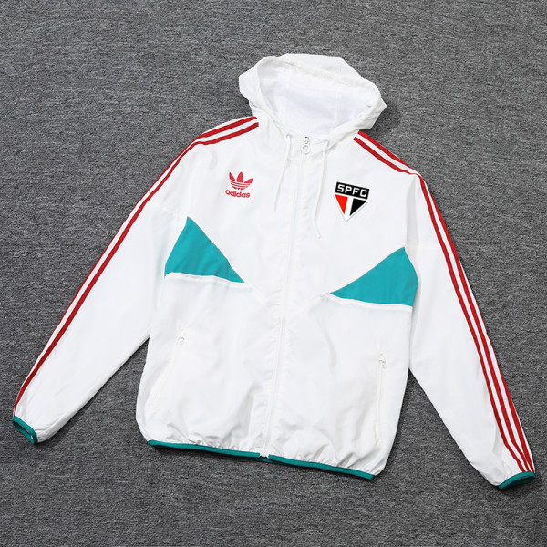 24/25 Sao Paulo White Windbreaker