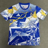 25/26 RMA Marvel Joint Special Edition Blue Fans Soccer Jersey