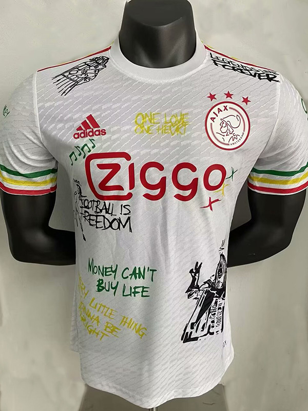 25/26 Ajax Graffiti Edition White  Player Version Soccer Jersey