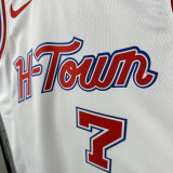 23/24 ROCKETS DUR ANT #7 White City Edition  Top Quality Hot Pressing NBA Jersey