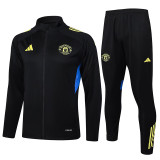 25/26  Man Utd Black  Jacket Tracksuit#A2526
