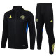 25/26  Man Utd Black  Jacket Tracksuit#A2526