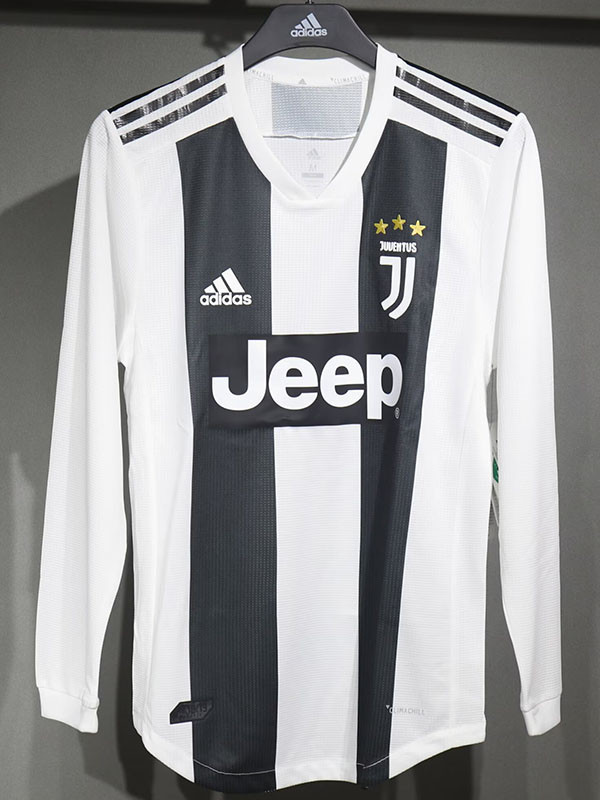 2018/2019 JUV Home Player Version Long Sleeve Retro Soccer Jersey(球员长袖)