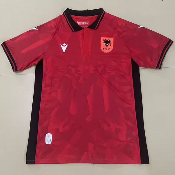 2024 Albania Home  Fans Soccer Jersey