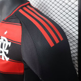 25/26 Flamengo Home  Long Sleeve Player Version Soccer Jersey