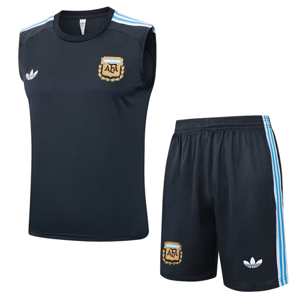 25/26  Argentina Grey Tank top and shorts suit#D2584
