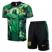 24/25  Brazil Green Christ statue Training Short Suit