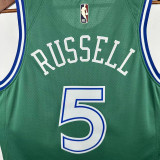 25/26 Dallas Mavericks RUSSELL #5 Green Royal EditionTop Quality Hot Pressing NBA Jersey