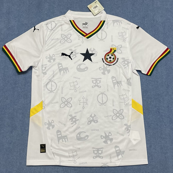 24/25 Ghana Home  Fans Soccer Jersey