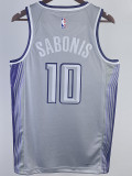 22/23 Kings SABONIS #10 Grey City Edition Top Quality Hot Pressing NBA Jersey
