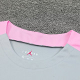 24/25 PSG Grey Pink Shoulder Training Short Suit(粉肩)