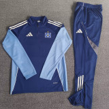 25/26 Hamburger Royal Blue Half Pull Tracksuit (半拉链)