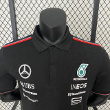 2024 F1 Mercedes Black Polo Racing Suit(有领)