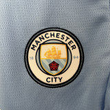 24/25 Man City Home Kids Soccer Jersey