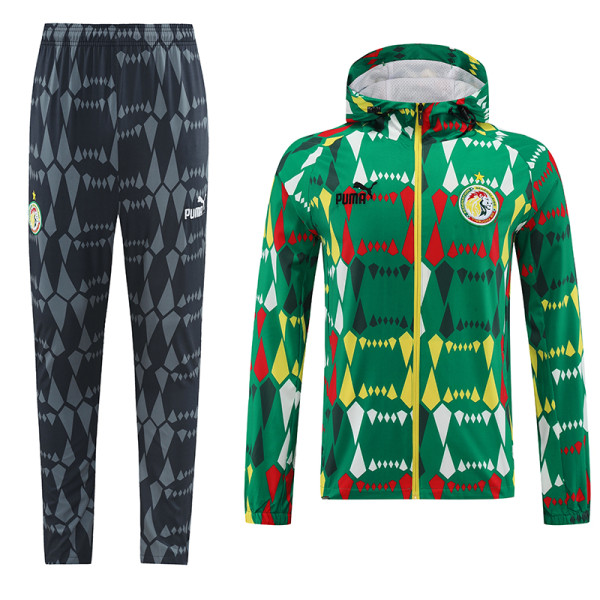 2024 Senegal Green Hoodie  Jacket Tracksuit