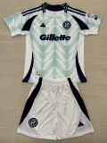 25/26 New England Away Kids Soccer Jersey(带章）