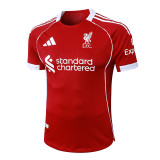 25/26 LIV Home  Player Version Soccer Jersey&Black pants