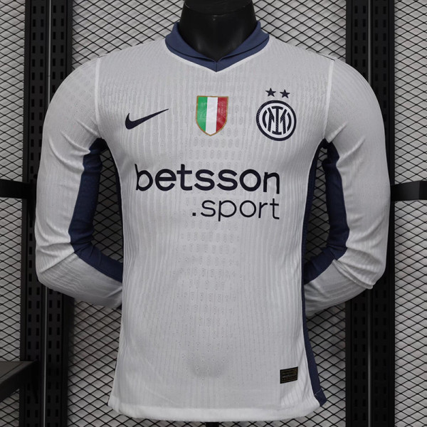 24/25  INT Away Player Version  Long Sleeve Soccer Jersey(长袖)
