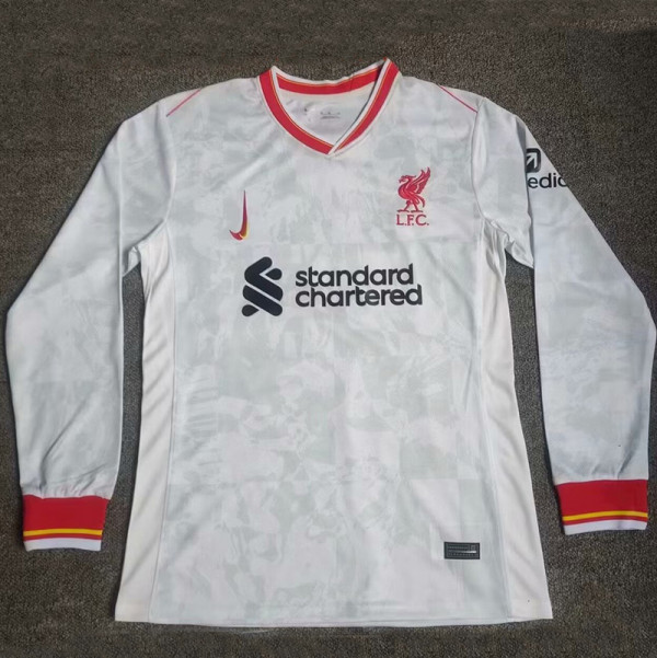 24/25 LIV Away Long Sleeve Soccer Jersey (长袖)