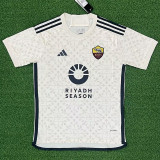 23/24 Roma Away Fans Soccer Jersey (Print RI..SE.+Au..Res.. )(胸前圆圈/背下广告)
