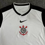 25/26 Corinthians Home Fans Soccer Jersey(Print all sponsors、全广告）