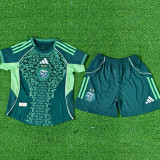 25/26   Algeria Green Player Version  Kids Soccer Jersey#A37