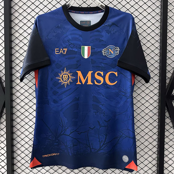 25/26 Napoli Halloween Blue Fans Soccer Jersey