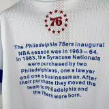 25/26 76ERS White MN Retro Edition Short Shirts