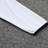24/25 RMA White  Half Pull  Kids tracksuit  (童装白配黑裤、半拉链)