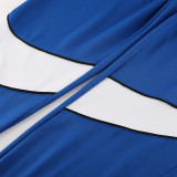 2024 NK Blue White Half Zipper Sportswear # NB07(半拉链)