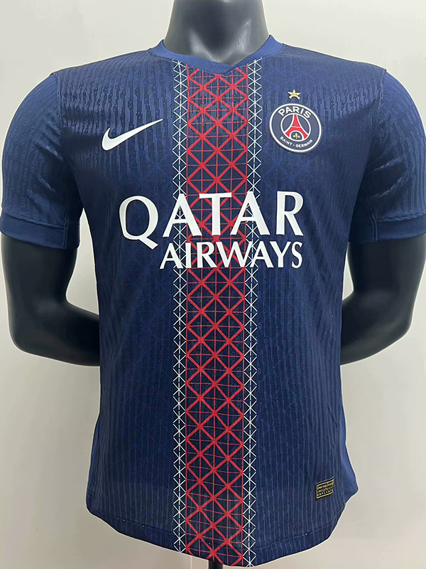 25/26 PSG Home Player Version Soccer Jersey(With stars)\(前后带星)